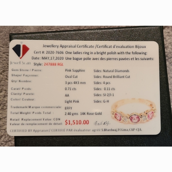 SELLING 14k solid gold EFFY Ring - Picture 2 of 5